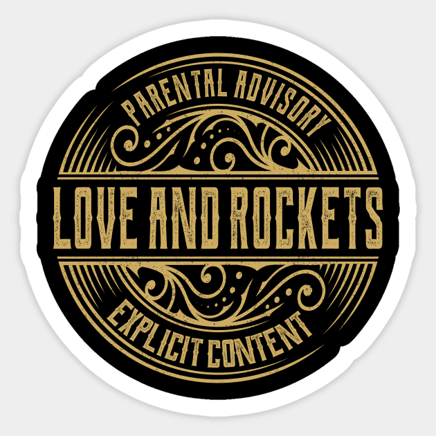 Love and Rockets Vintage Ornament Sticker by irbey